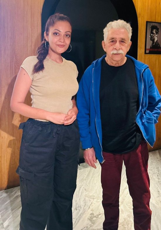 Sheena Chohan with Naseeruddin Shah