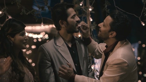 Shikhaa Malhotra, Hiten Tejwani and Rajiv Thakur in Mano Ya Na Mano film still