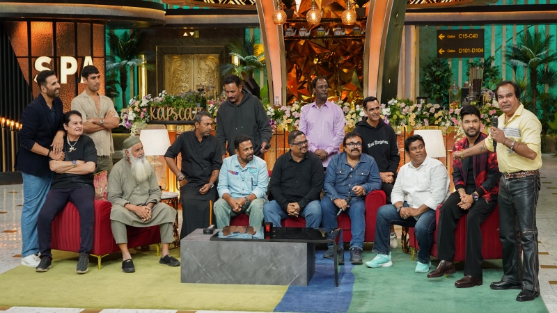 Akshay Kumar in The Great Indian Kapil Show S3. Cr. Courtesy of Netflix © 2025