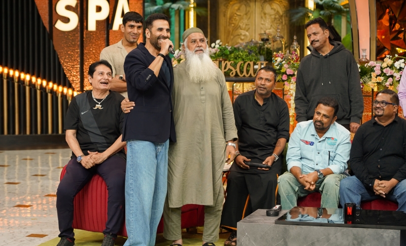 Akshay Kumar in The Great Indian Kapil Show S3. Cr. Courtesy of Netflix © 2025