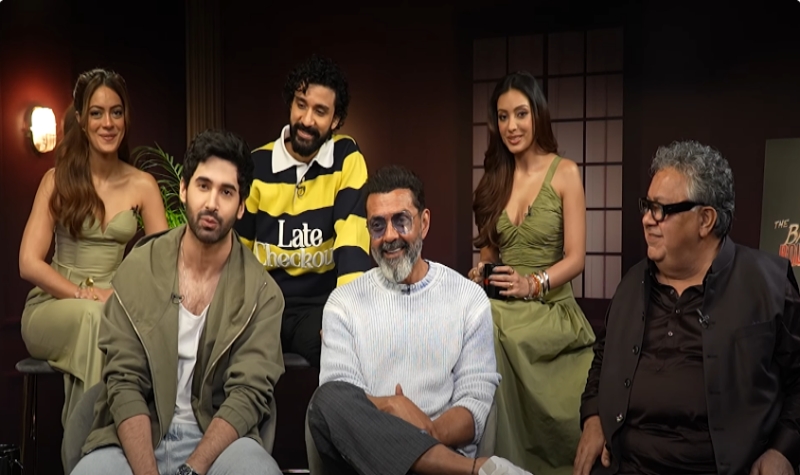 The Bads of Bollywood cast Lakshya Lalwani, Raghav Juyal, Bobby Deol, Manoj Pahwa, Sahher Bambba, and Anya Singh