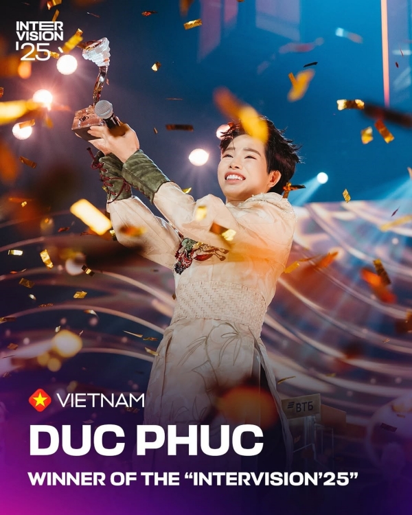Vietnam's Duc Phuc Wins Intervision 2025