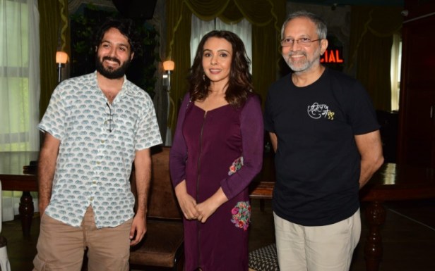Kabeer Khurana, Suchitra Krishnamurthy and Rajesh Mapuskar at Waterfront Indie Film Festival