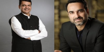 Maharashtra CM Devendra Fadnavis and Pankaj Tripathi