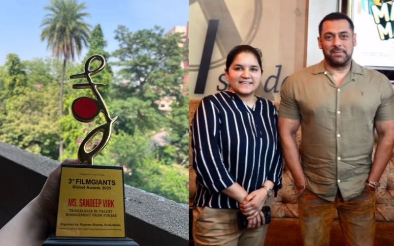 Sandeep Virk's award, Sandeep Virk with Salman Khan