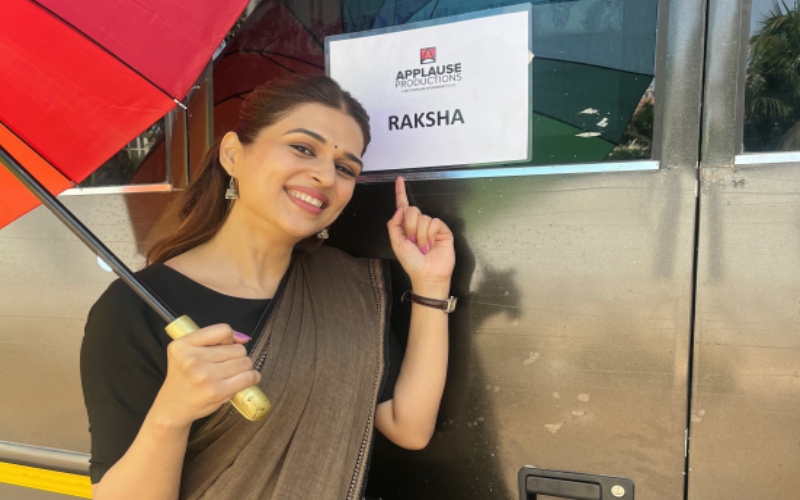 Shraddha Das on sets of Search: The Naina Murder Case'
