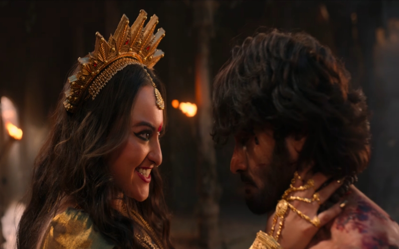 Sonakshi Sinha and Sudheer in Jatadhara