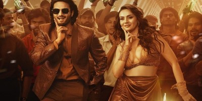 Sudheer Babu and Shreya Sharma in Jatadhara's song Pallo Latke