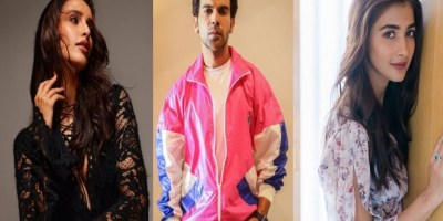 Triptii Dimri, Rajkummar Rao and Pooja Hegde