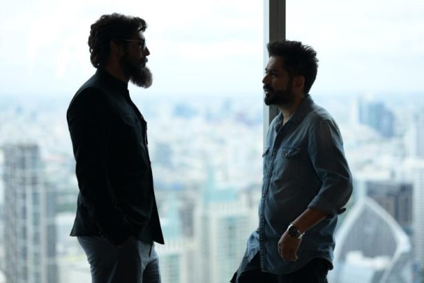 Aditya Dhar and Arjun Rampal on sets of Dhurandhar,