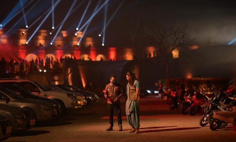 Aditya Dhar and Ranveer Singh on sets of Dhurandhar 1