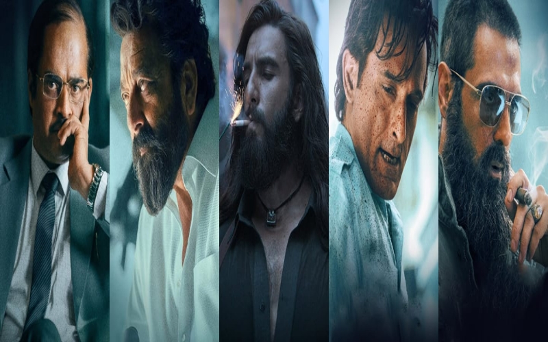 R. Madhavan, Sanjay Dutt, Ranveer Singh, Akshaye Khanna and Arjun Rampal - team Dhurandhar