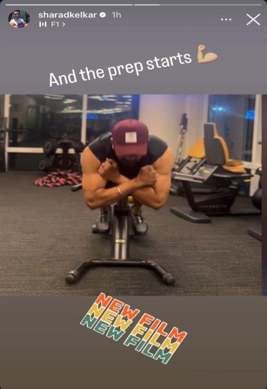 Sharad Kelkar prep for upcoming film