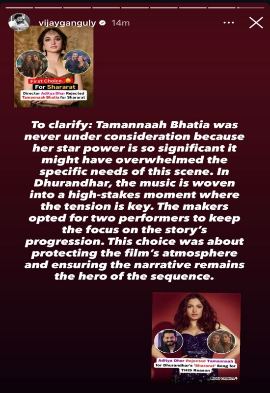 Vijay Ganguly's social Media Post on Tamannaah Bhatia 1