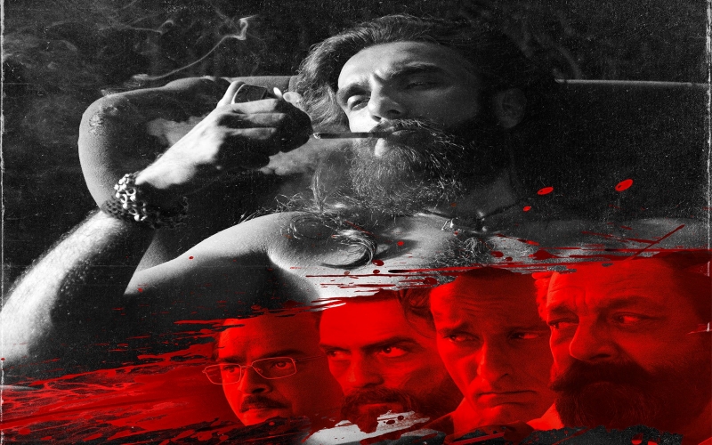 Ranveer Singh, R. Madhavan, Arjun Rampal Akshaye Khanna and Sanjay Dutt, Dhurandhar Poster 1