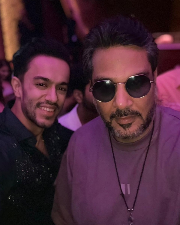 Hirav Mehta with Mukesh Chhabra