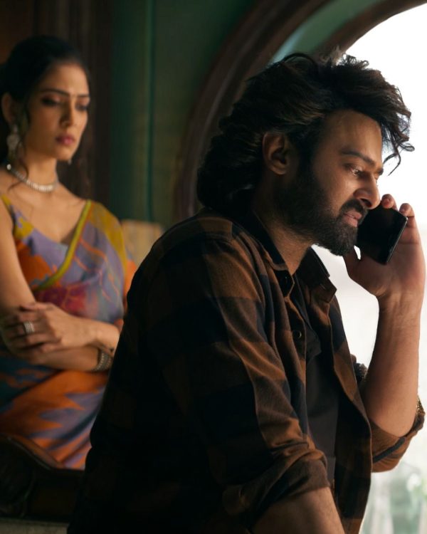 Malavika Mohanan and Prabhas in The Rajasaab