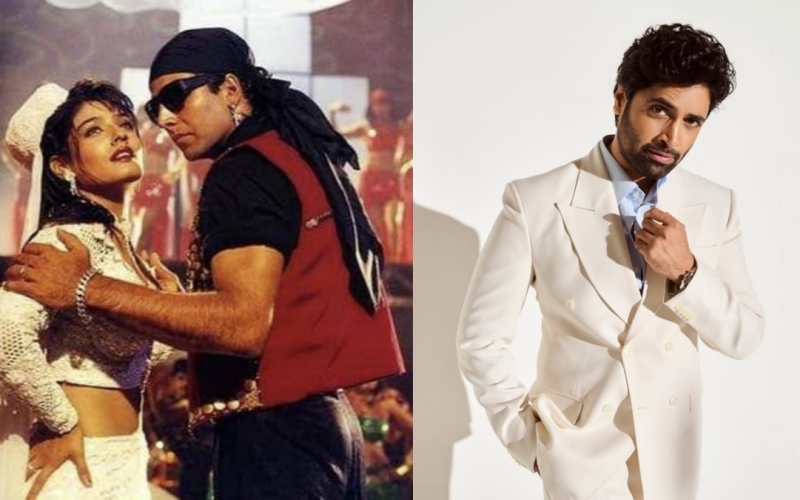 Raveena Tandon and Akshay Kumar in song Tu Cheez Badi Hai Mast - Adivi Sesh
