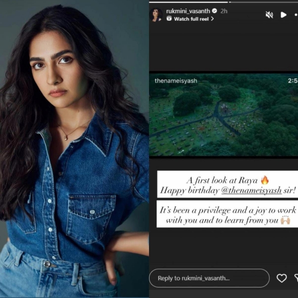 Rukmini Vasanth praised Yash's as Raya from Toxic- A Fairytale