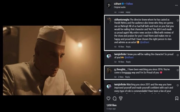 Netizens praise Sidhant Gupta 1