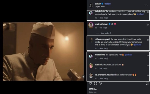 Netizens praise Sidhant Gupta