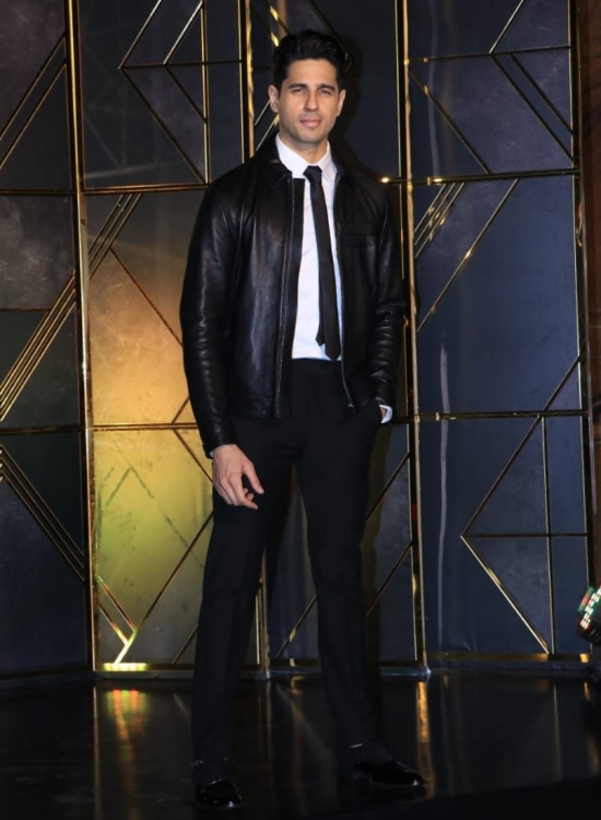 Sidharth Malhotra in Leather Jacket