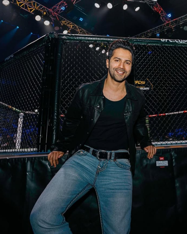 Varun Dhawan in Leather Jacket
