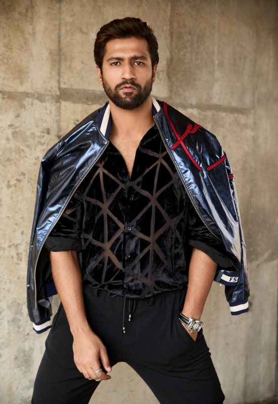 Vicky Kaushal in Leather Jacket