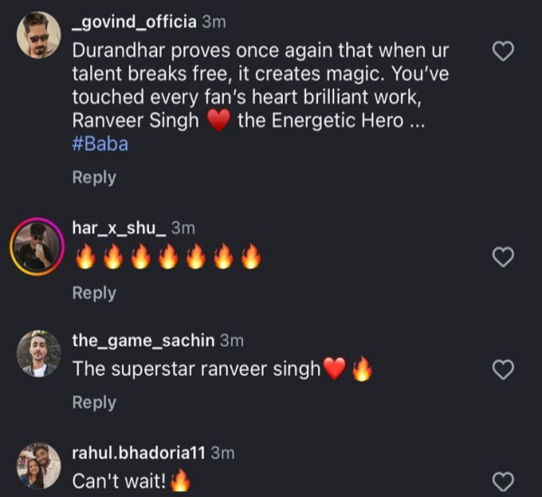 Fans reacts to Ranveer Singh's Dhurandhar -The Revenge First Poster 3