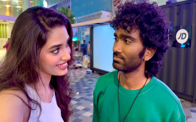 Krithi Shetty and Pradeep Ranganathan in Love Insurance Kompany