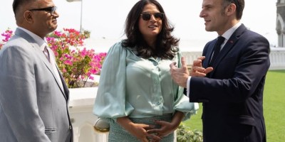 Richa Chadha meets French President Emmanuel Macron in Mumbai 1