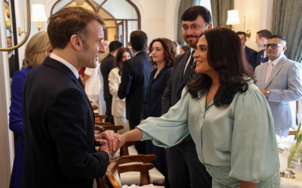 Richa Chadha meets French President Emmanuel Macron in Mumbai