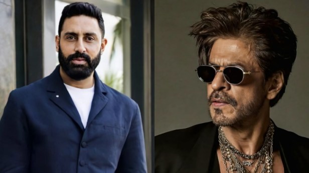 Shah Rukh Khan and Abhishek Bachchan in King